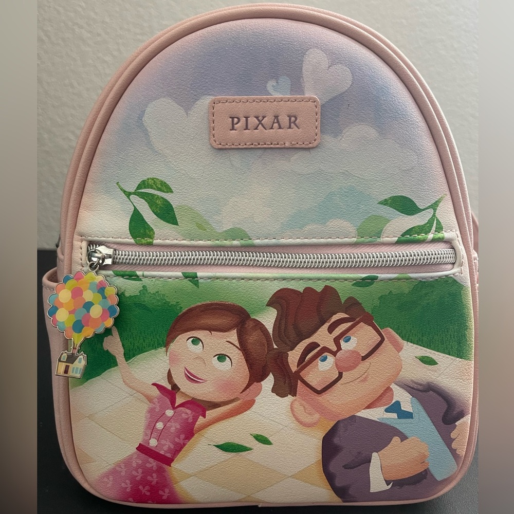 Loungefly Pixar Up Carl and Ellie Mini Backpack - Picture 1 of 8
